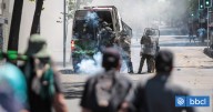 Cuatro detenidos tras marcha por conmemoración del Encuentro de dos mundos en Santiago