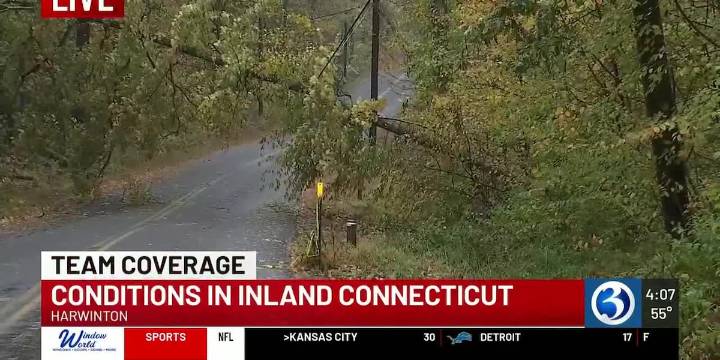 Aftermath of coastal storm in Northwest Connecticut