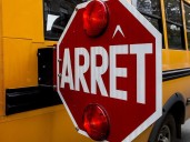 Four-vehicle crash near Varennes after car fails to stop for school bus