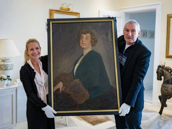 Rediscovered painting shows madam of notorious Nazi brothel