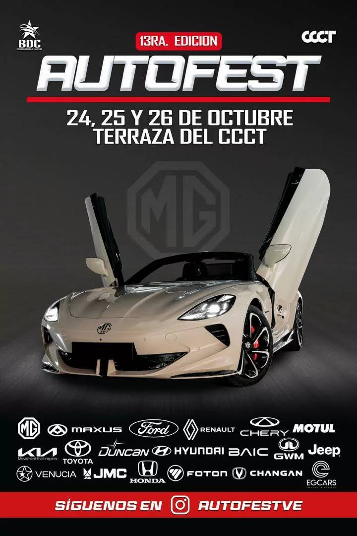 EL AUTOFEST» EN SU 13era EDICIÓN EN  CCCT   desde 24, 25 y 26 de octubre