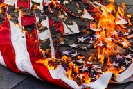 Trump advises that anyone burning American flag will be imprisoned for a year