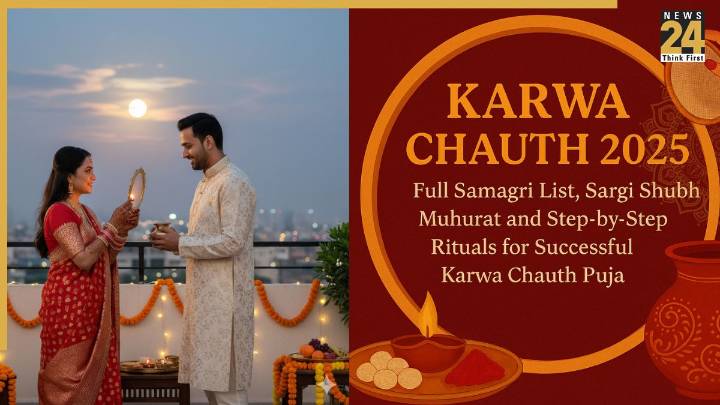 Karwa Chauth 2025: Full Samagri list, Sargi Shubh Muhurat, Ritual timings, and step