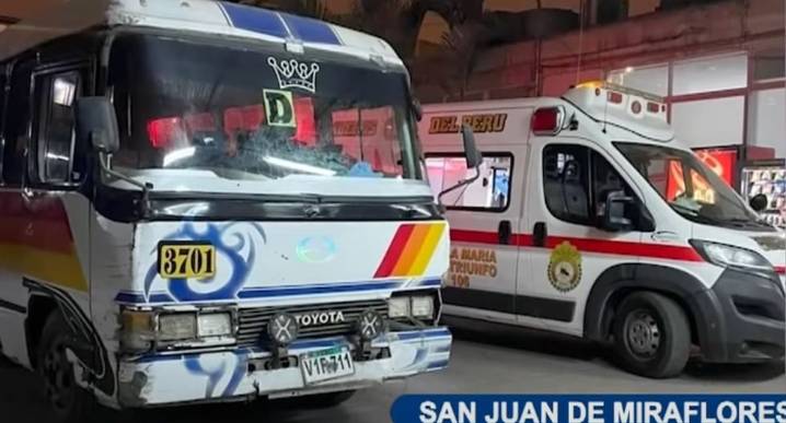 San Juan de Miraflores: chofer de línea D es baleado tras suspensión de paro de transportistas últimas