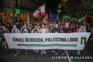 Manifestación multitudinaria en Salamanca de apoyo a Palestina