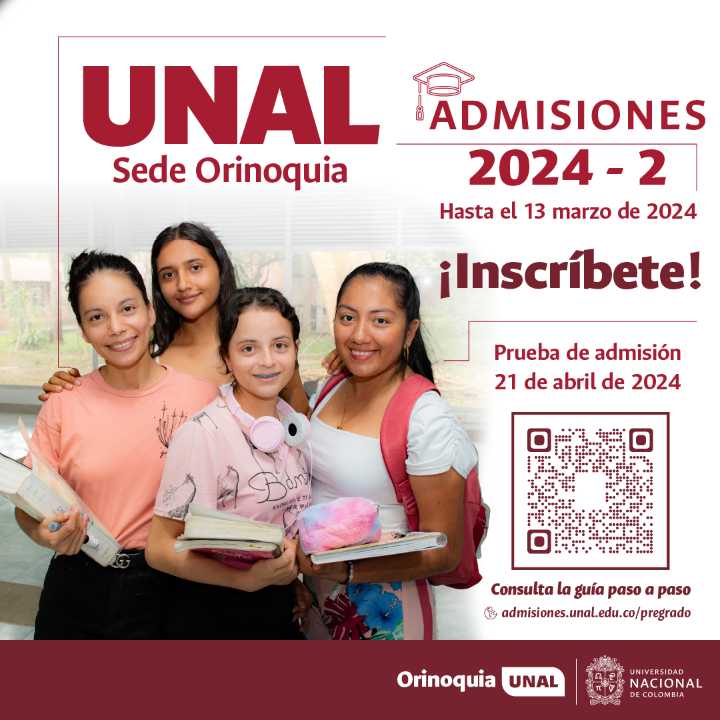 Vuelven las inscripciones gratuitas de la UNAL Sede Orinoquía
