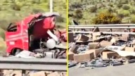 Grave accidente en Ruta 5 Norte: Dos fallecidos tras volcamiento de camión que transportaba cigarrillos a la altura de Colina