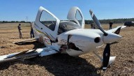 Small plane with 3 aboard makes emergency landing in Lincoln field