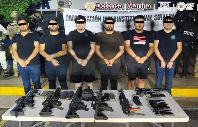 Detienen en Sinaloa a seis generadores de violencia
