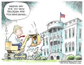 Cartoonist’s take: Trump White House addition