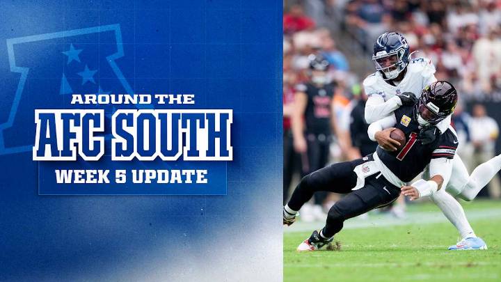 Around the AFC South: Titans narrowly beat Cardinals for first win of 2025, Texans put up 44 points on Ravens