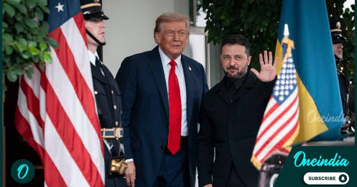 US President Donald Trump welcomes Ukrainian President Volodymyr Zelensky