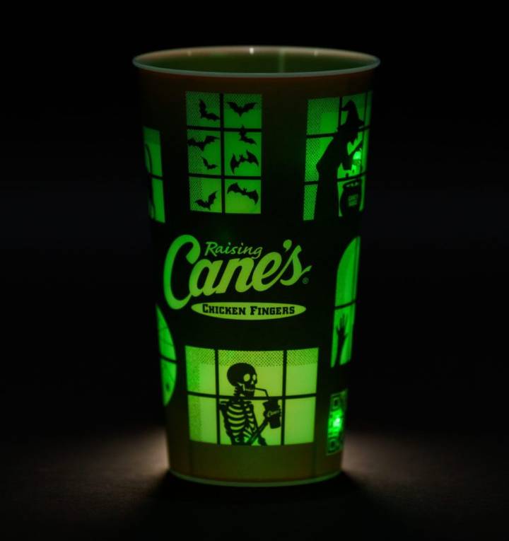 Get glow-in-the-dark Halloween cups (with chance for surprise treats!) at Raising Cane’s