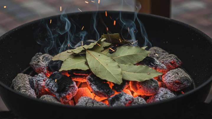 Tirar hojas de laurel en las brasas del asado: por qué lo recomiendan