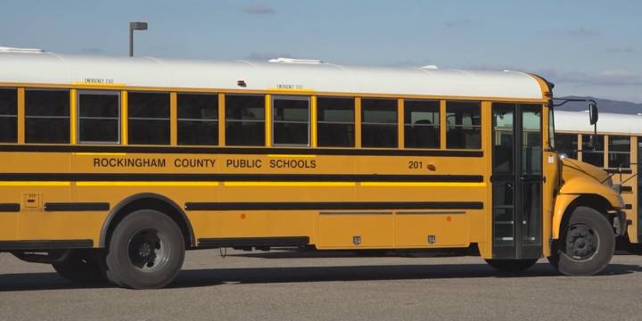 School bus crashes while en route to State Fair of Virginia
