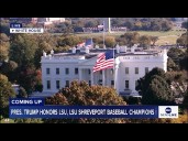 Pres. Trump welcomes LSU, LSU Shreveport baseball champions to the White House