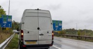 M1 van driver makes obscene hand gestures at HGV before realising mistake