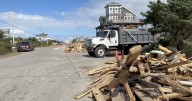 Massive cleanup continues in Buxton, worries persist about more collapses in coming days