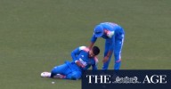 Indian batsman injured in stunning catch