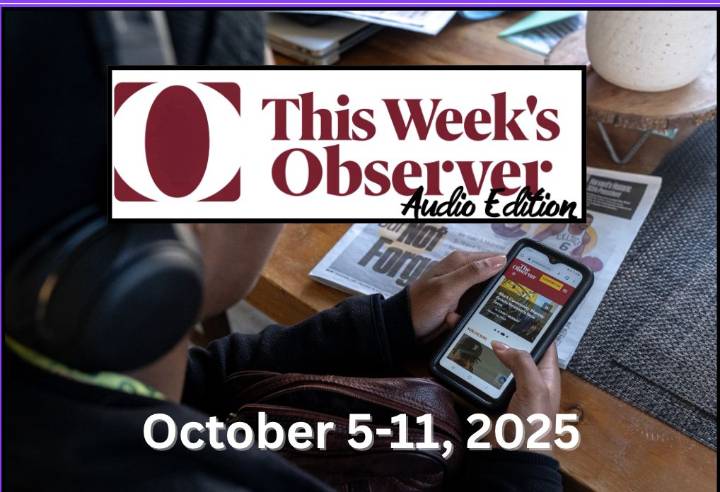 This Week’s OBSERVER – Audio Edition (October 5