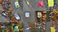 ‘Disheartened’ at the amount of gel pack waste discarded at the Royal Victoria Marathon