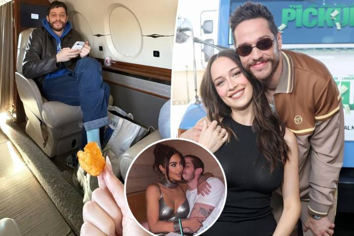 Pete Davidson surprises pregnant girlfriend with private jet date after Kim Kardashian recalled their doomed romance