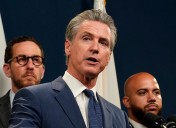 Newsom Rips ‘Reckless’ Vance After Shrapnel Hits VP’s Motorcade at Marine Event