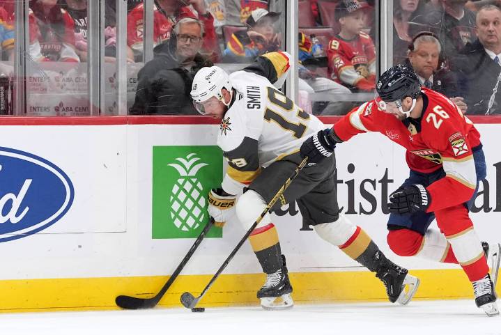 Golden Knights look sluggish in loss to Panthers to open road trip