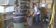 Teen bladesmith balances firefighting dreams, forging steel