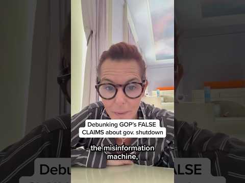 Debunking GOP's FALSE CLAIMS about gov. shutdown