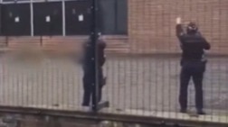 Get back, he has bomb: Video shows UK police shooting Manchester synagogue attacker