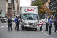 Midtown chain-reaction crash leaves eight pedestrians struck after truck driver loses control of rig: cops