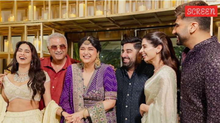 Inside Anshula Kapoor’s Gor Dhana ceremony with Rohan Thakkar where Janhvi-Khushi performed bridesmaid duties. See photos