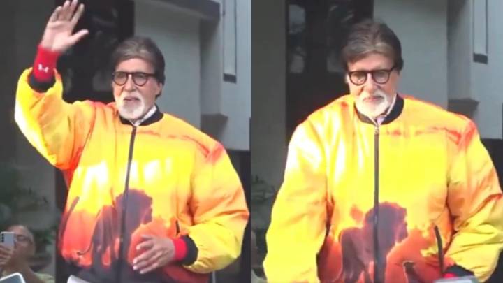 Amitabh Bachchan distributes goodies to fans on his 83rd birthday. Watch