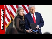 Emotional Erika Kirk Thanks Trump for Giving Late Husband 'Best Birthday Gift'