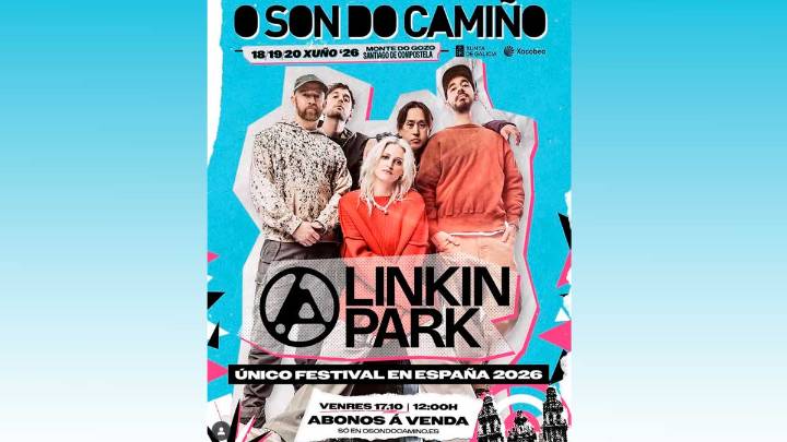 Linkin Park actuará por primera vez en Galicia dentro del festival O Son do Camiño