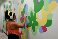 Baltimore artist’s mural at McDaniel College brings student input to life