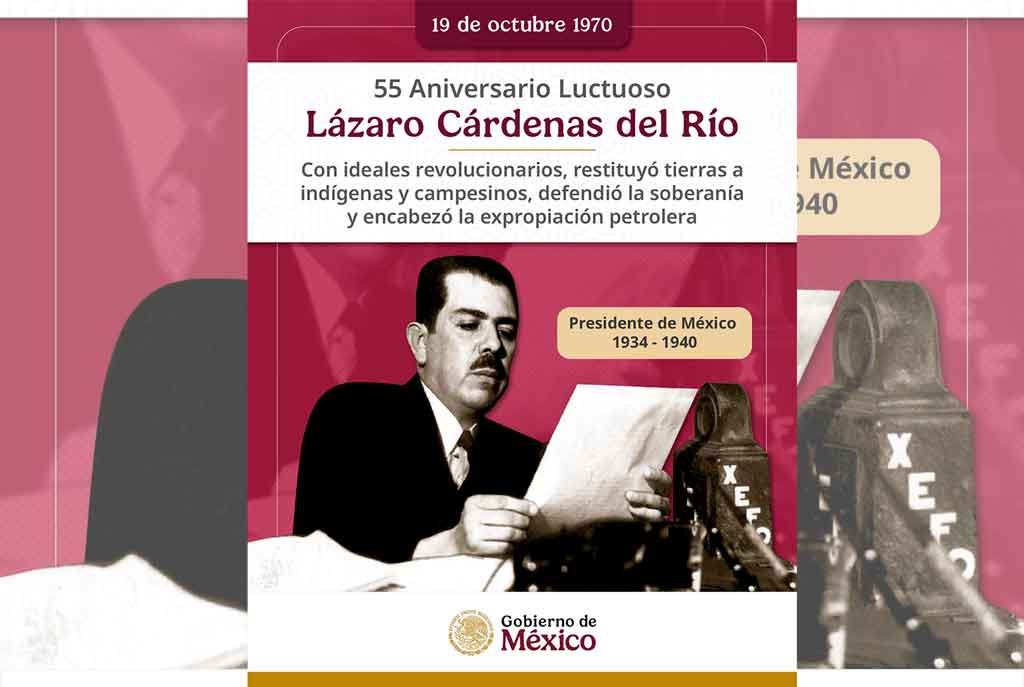 Presidenta de México rememora legado de Lázaro Cárdenas
