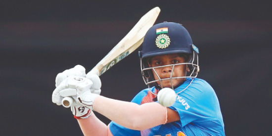 Shafali trains for Australia test