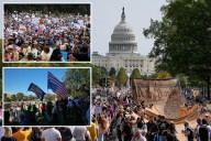 Thousands flood the streets for  'No Kings' protests in NYC, Chicago, Washington DC