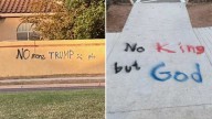 ‘No Kings’ graffiti targets church, neighborhoods on North Side