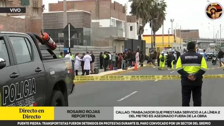 Callao: trabajador que prestaba servicio a la Línea 2 del Metro fue asesinado afuera de la obra