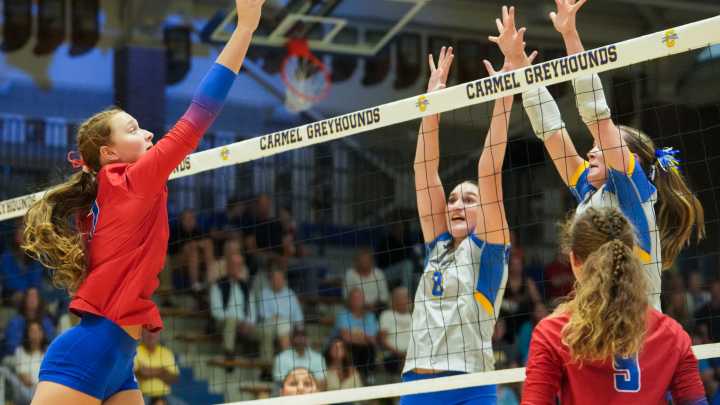 Video: Grace Troxell, Lily Jones following Roncalli volleyball's 3
