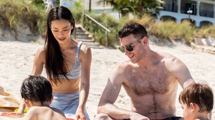 Bryan Greenberg & Jamie Chung Hit the Beach With Their Kids During Turks & Caicos Trip! | Bikini, Bryan Greenberg, Celebrity Babies, Jamie Chung, Shirtless | Celebrity News and Gossip | Entertainment,