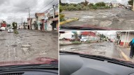 Lluvias “desaparecen” el pavimento del acceso a Galaxia Manzanilla; vecinos urgen su reparación