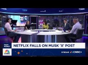 ‘Fast Money’ traders talk Netflix shares dropping after Elon Musk tells people to cancel