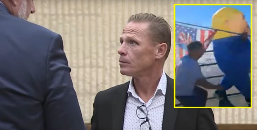 “No Kings” clash in Massachusetts: man in inflatable Trump costume assaulted with driftwood
