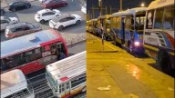SMP: usuarios denuncian que buses se estacionan en paradero del Metropolitano y obligan a pasajeros a bajar en medio de la pista