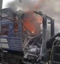 Watch: 'This is terror,' says Zelenskyy as he posts video of passenger train left burning after Russian strike