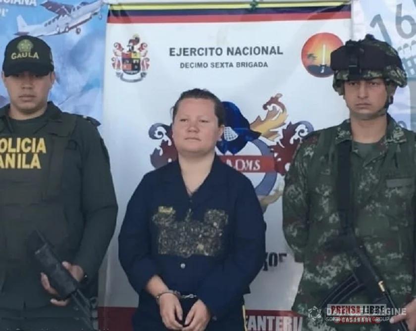 Capturada en Aguazul alias “La Mona”, presunta integrante del ELN señalada de secuestro y extorsión
